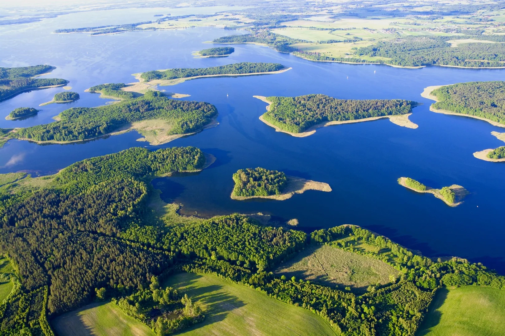 Mazury z lotu ptaka